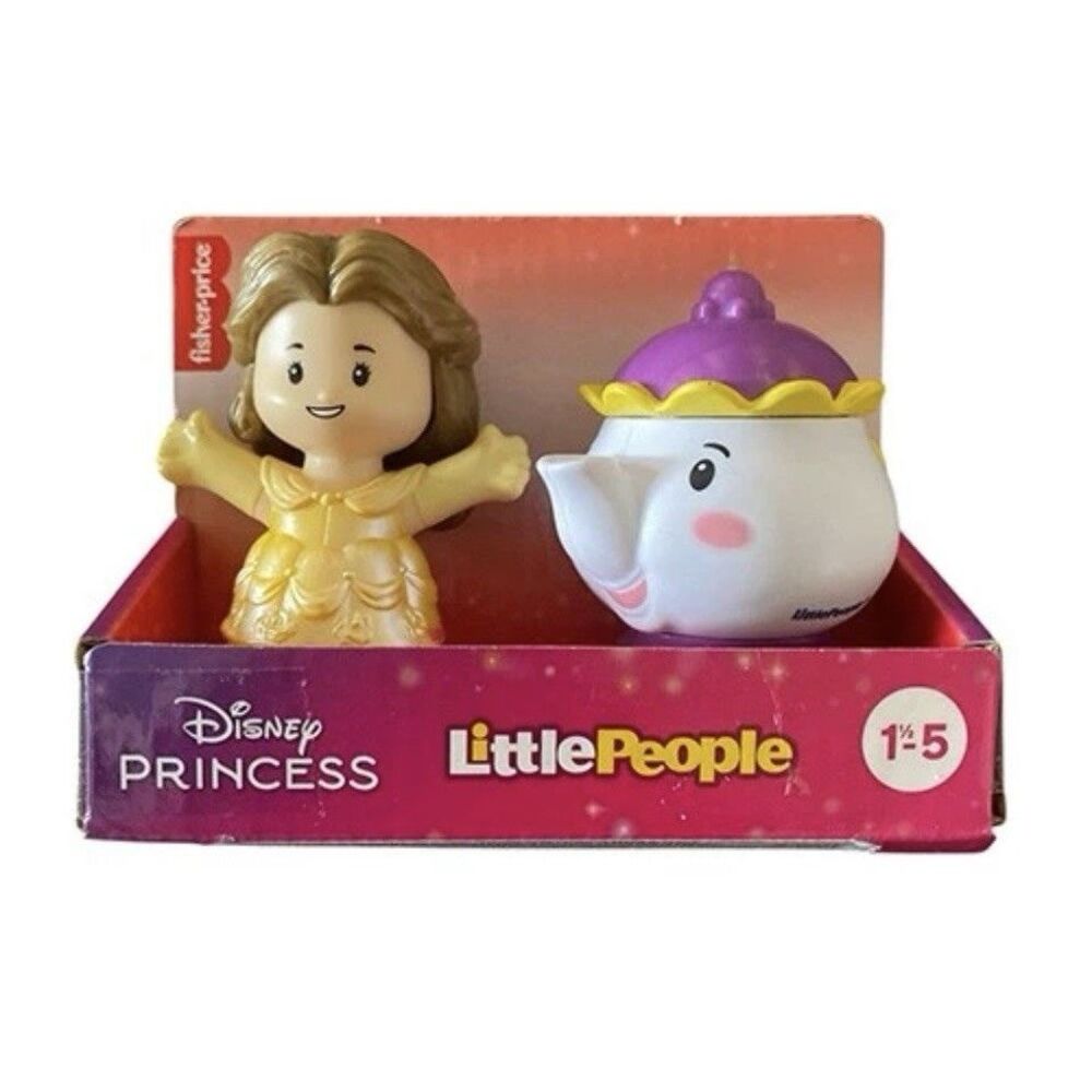 Fisher-Price Little People Disney Princess Figure Set Belle & Mrs. Potts